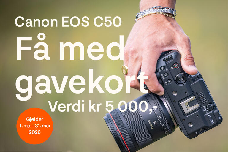 Canon EOS C50 + Gavekort + Minikurs